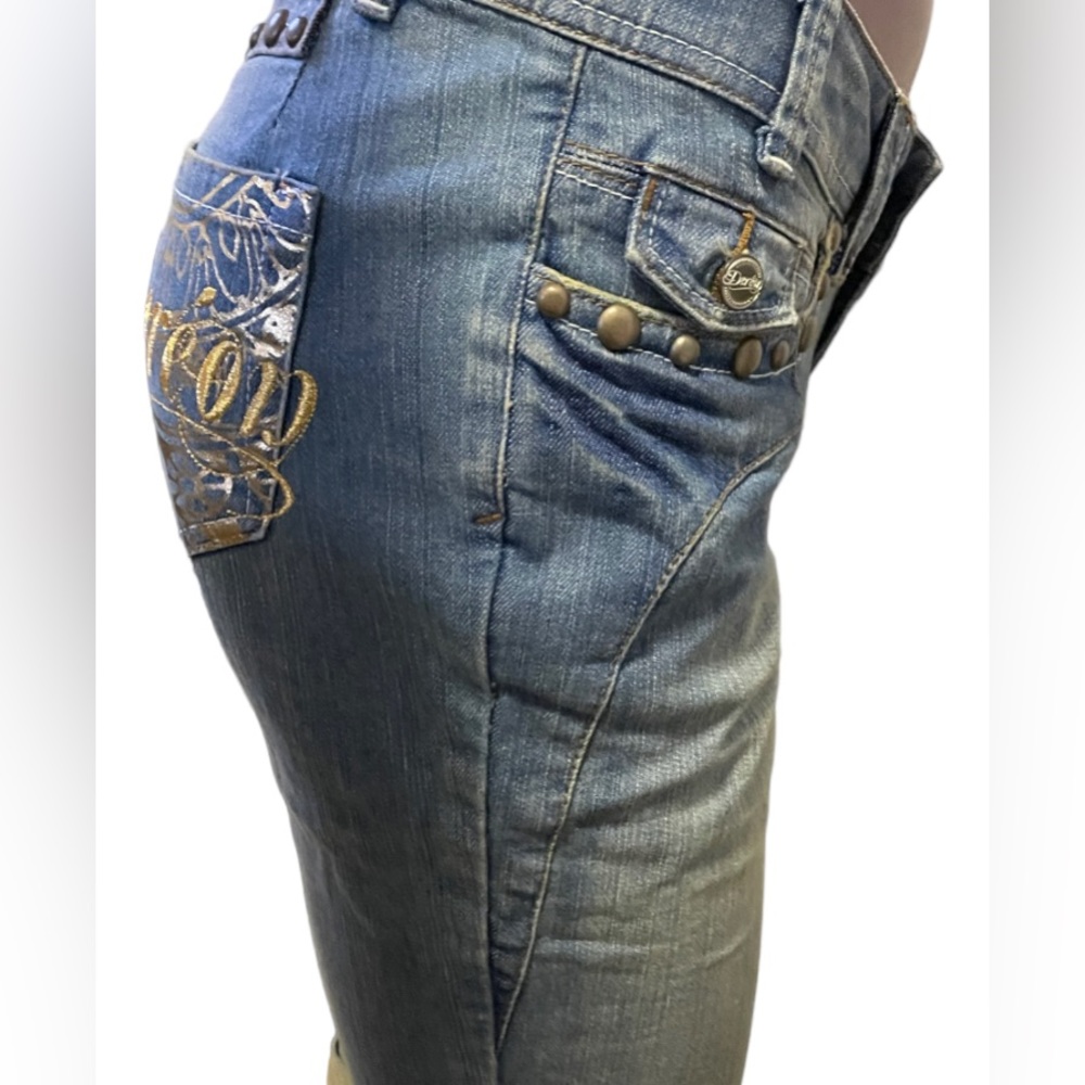 Rare Y2K Deréon Denim Capris - Picture 5 of 10